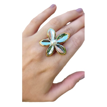 ANILLO FLEUR BICOLORE